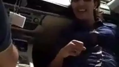 Kinky Muslim Woman Sexy Dance in Car
