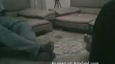Indian couple fucks on the floor.