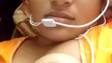 Beautiful Desi mom milking her huge XXX boobs during video call