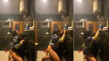 Horny girl’s xxx mms of riding a dick in the bathroom